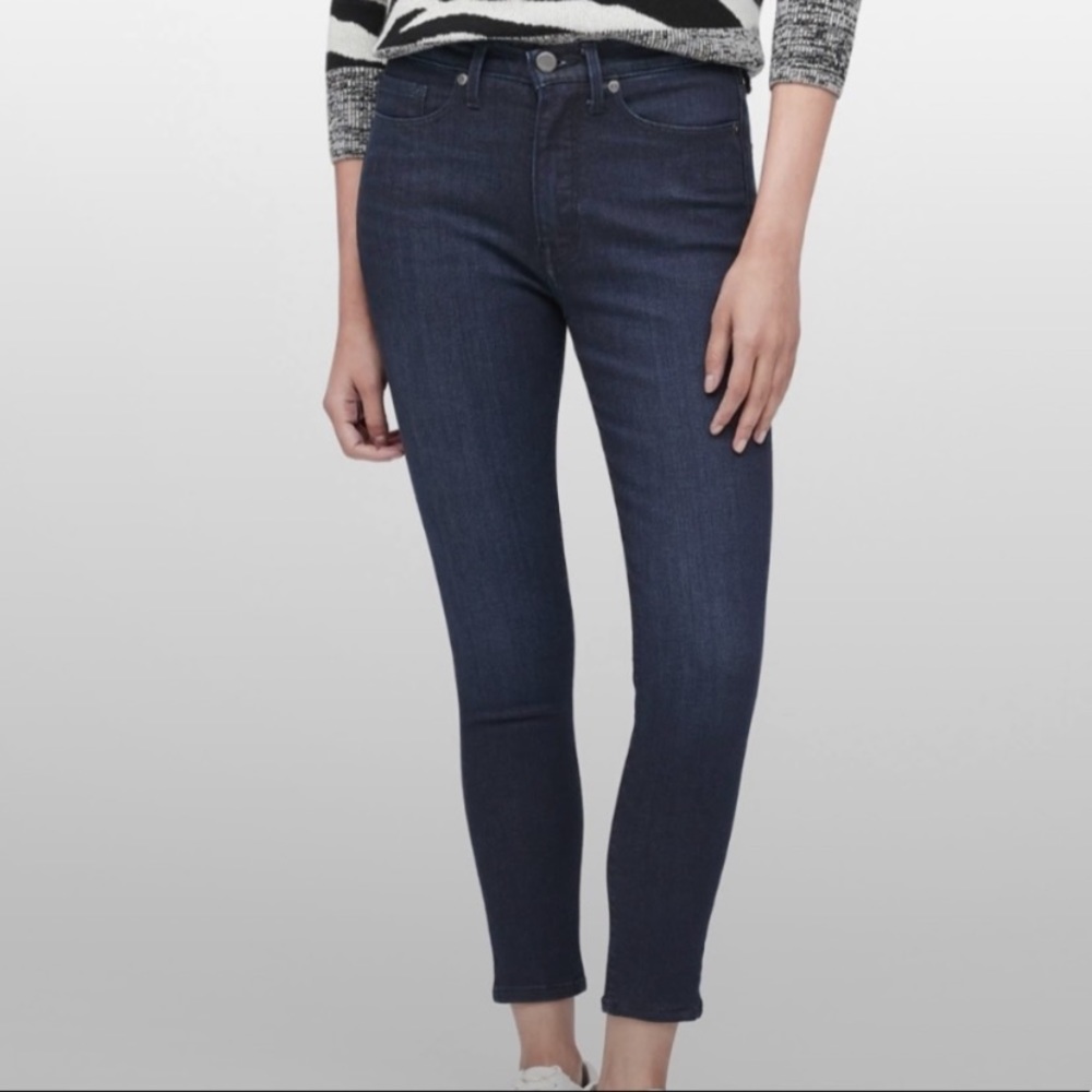 Banana Republic Skinny High Rise Dark Wash Jeans